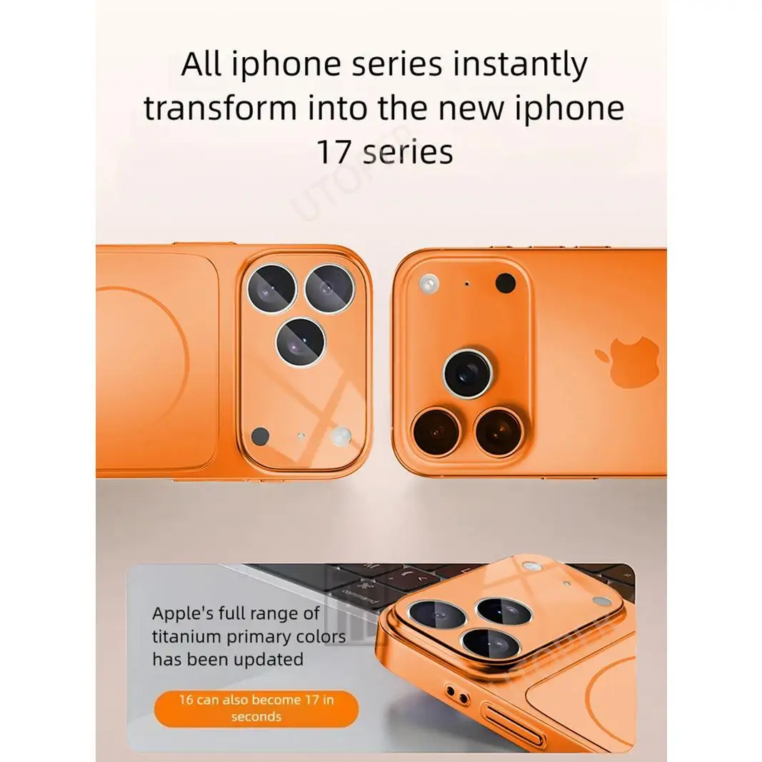 Premium Glass Nano Matte Magnetic Case with Wireless Charging Compatibility