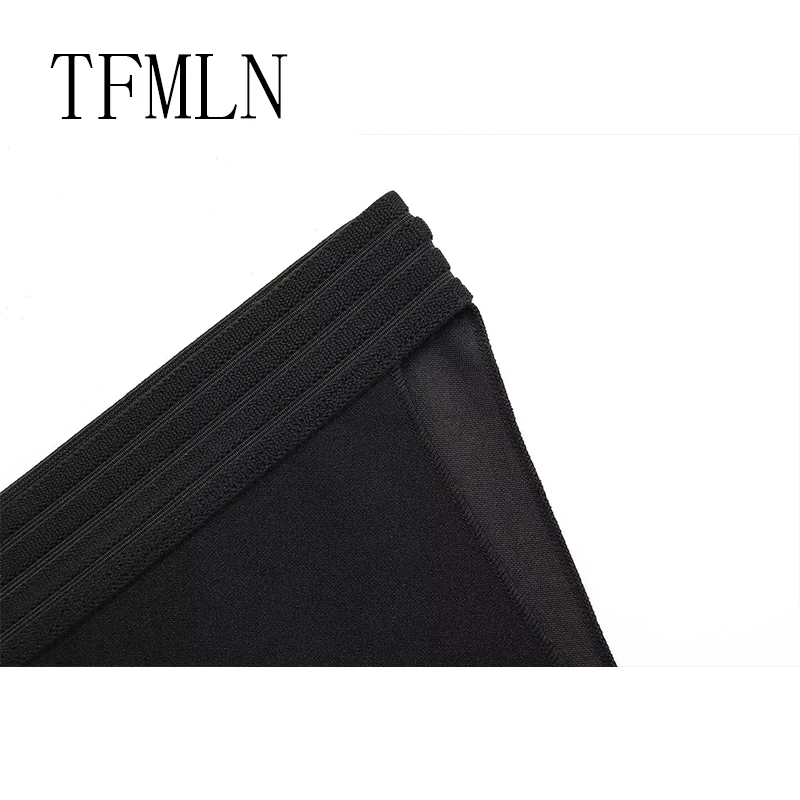 TFMLN Summer Sexy One Shoulder Slim Dress For Women Elegant Sleeveless Hollow Out Asymmetric Dress Chic Ladies Party Dress