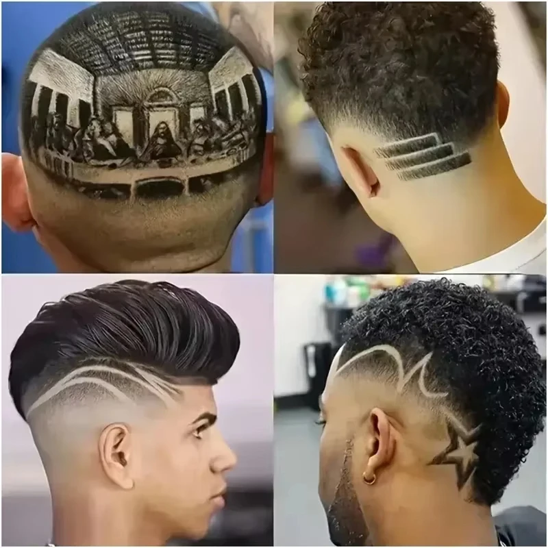 Vintage T9 Hair Clipper Professional Carving USB Fast Rechargeable Beard Hair Trimmer For Mens Provide Portable Precise Shaving