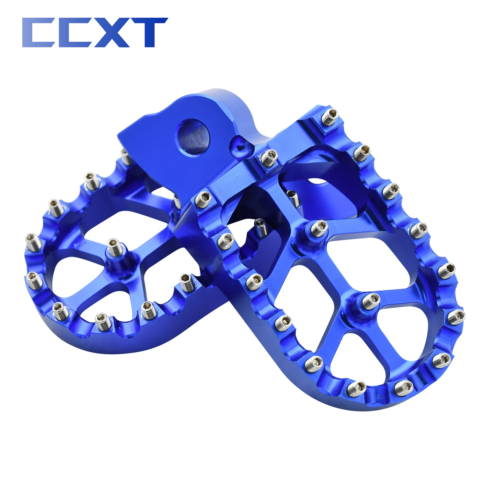 CNC Aluminum Footpegs Pedals Footrest Foot Pegs For Yamaha WR250F WR400F WR426F WR450F WR250R WR250X 1999-YZ250F YZ450F motorcycle accessories motorcycle footrests motorcycle foot pedals