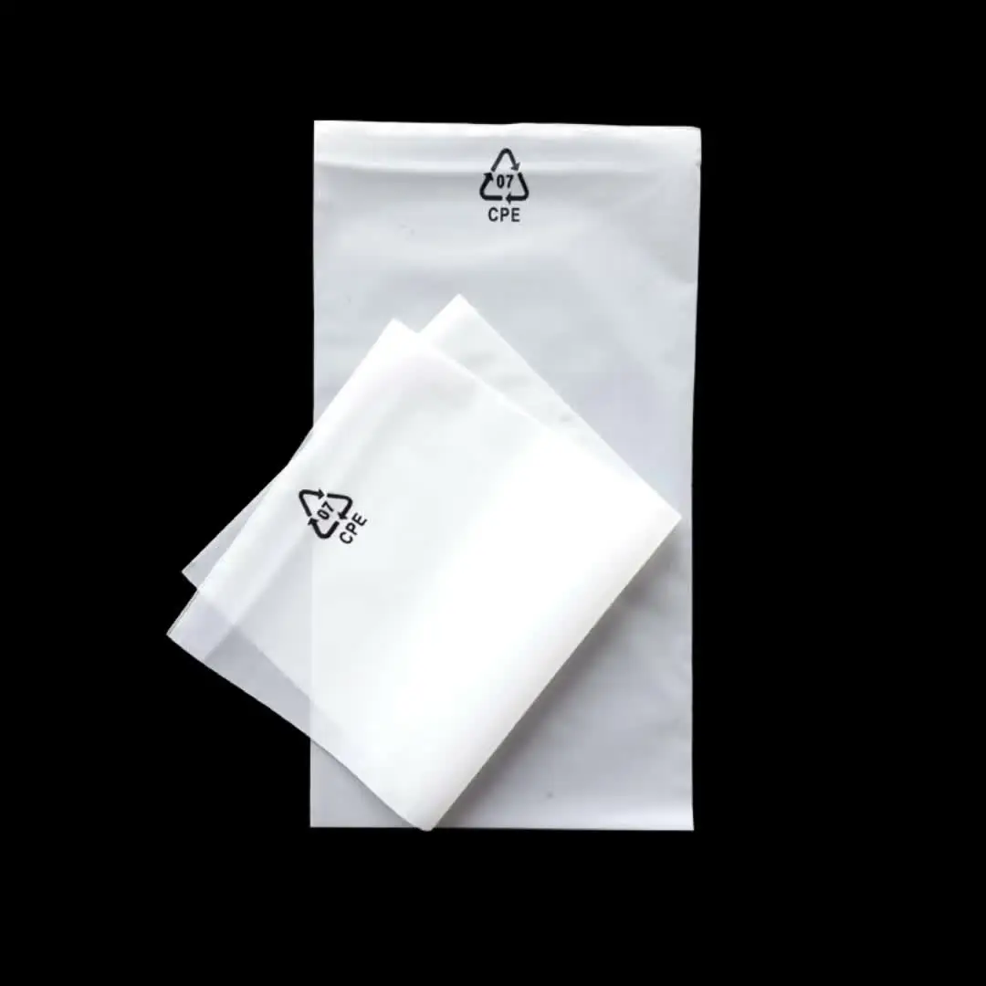 TETP Top Open Frosted Bags With CPE Printing Digital Data