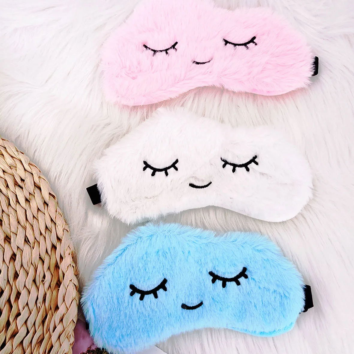 Sleeping Blindfold Super Soft Plush Cartoon Cloud Eye Mask Cute
