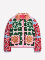 2025 hiver femmes fleur imprimé Parkas revers simple boutonnage à manches longues poche matelassé manteau femme Vintege dame nouveau dans les vêtements d'extérieur 3