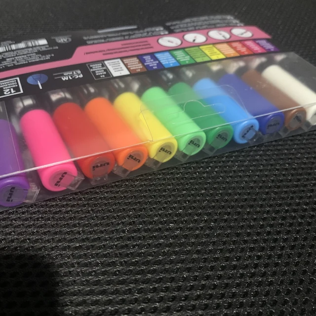 Mitsubishi Pencil Water Pen Poska Extra-fine 12 Colors PC-1M.12C Japan 