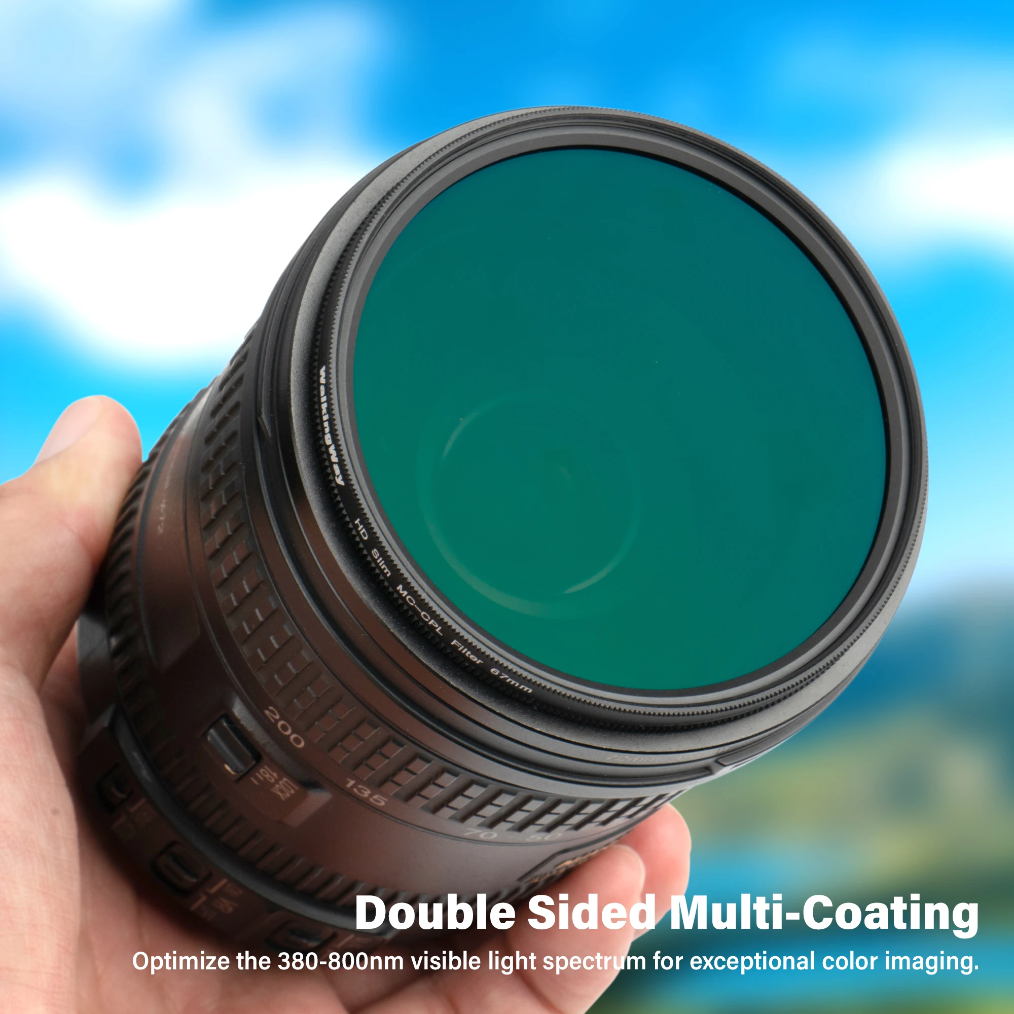 Walkingway CPL Camera Filter Circular Polarizing MC CPL Filters For Nikon Canon DSLR Camera Lens 52/55/58/62/67/72/77/82