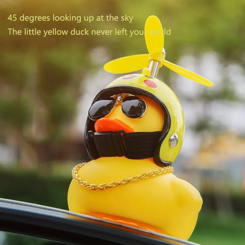 Car Decoration Accessories Broken Duck Car Car Decoration Electric Battery Decoration Bicycle Little Yellow Duck