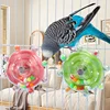 Interactive Bird Cage Toy for Parrots,Rotating Treat Dispenser,Durable Plastic,With Beak Grinding Teeth,for Mental Stimulation 1