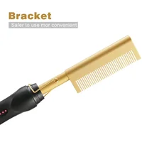 Hot Comb Hair Straightener Brush Hot Comb Pressing Electric Heat Electric Hair Brushes Styling Tools Cepillo Alisador De Cabello 4