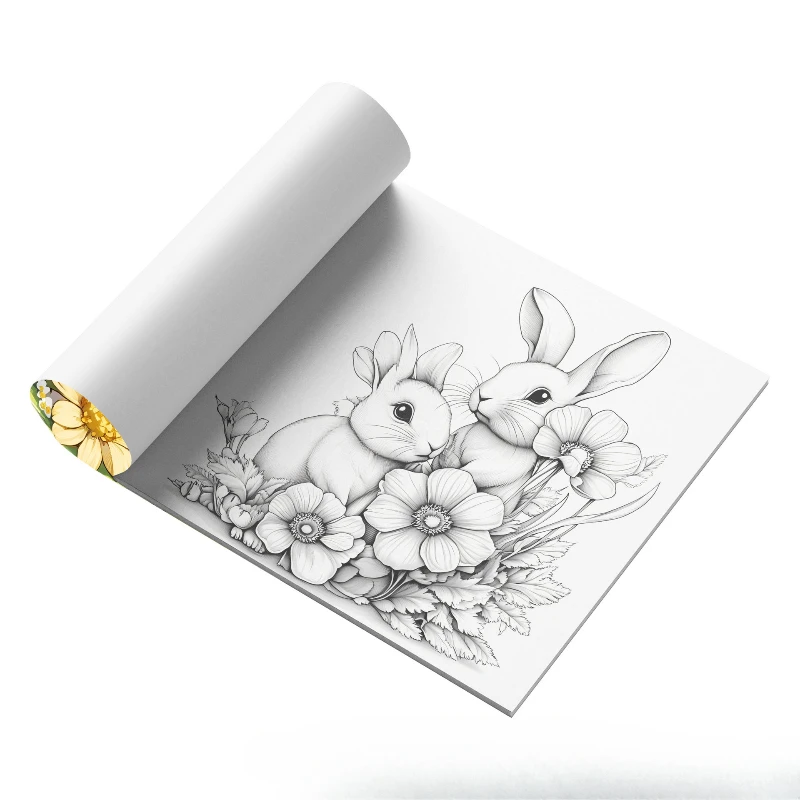 Easter Bunny Coloring Book Drawing Book Coloring Book Adult Student Graffiti Edition Thick Coloring Book Coloring Book 5