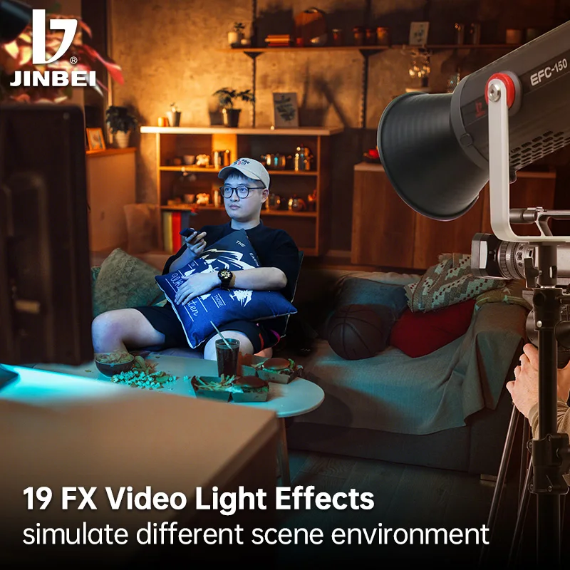 Inlightray JINBEI EFC-150 RGB 2700k 7500k Led 연속 조명 세트 라이브 스튜디오 및 촬영 조명 스탠드