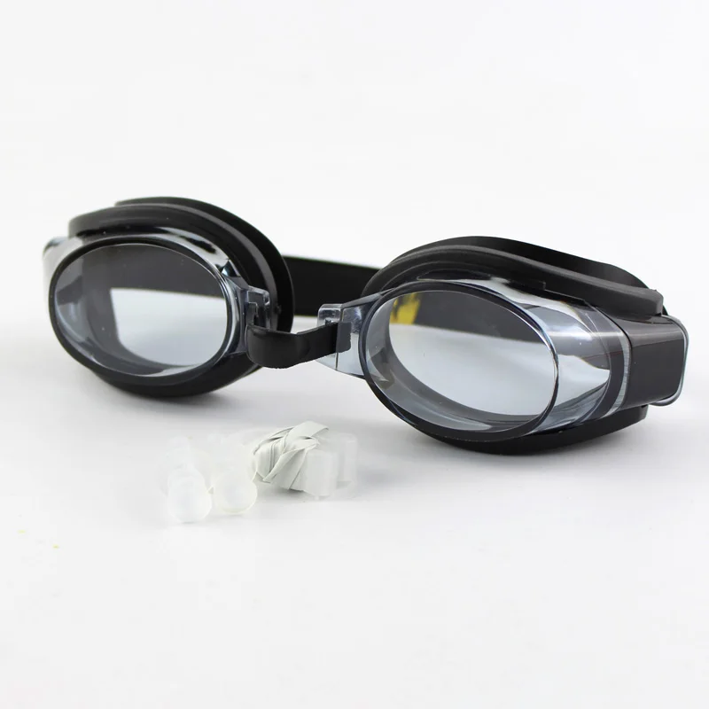 Children Kids Teenagers Adjustable Swimming Goggles Swim Eyewear Eye Glasses Eyeglasses Sports Swimwear W/ Ear Plugs & Nose Clip