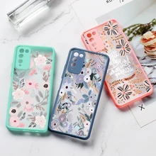 

Poco X3 Pro Case For Xiaomi Poco M4 M3 Pro X3 NFC F3 Flowers Painted Matte Hard PC Camera Lens Protection Back Phone Covers Case