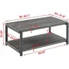 Gold Coffee Table With Storage Shelf Rustic Wood and Metal Cocktail Table for Living Room Grey Round Coffee Tables Free Shipping 2