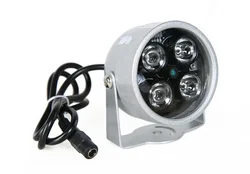 Enhanced CCTV Infrared LED Illuminator Light - Waterproof Night Vision with 4 Array IR LEDs (LED LIGHT)