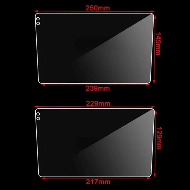 9 10.1 Inch Car Tempered Glass Protective Film Fit Car Radio Stereo DVD GPS Touch Full LCD Screen Accessories Film tempered glass protective film