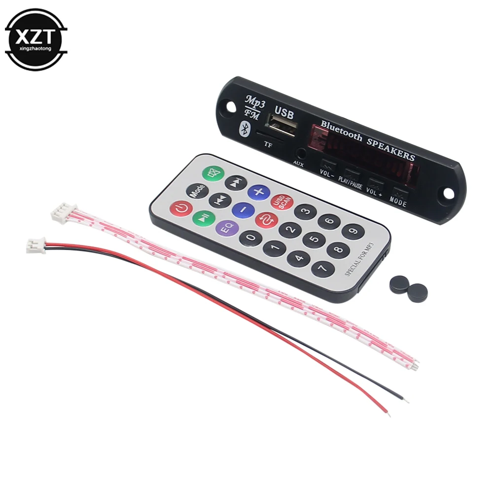 

Bluetooth-Плата декодера 5,0 MP3/WMA/WAV/APE/FLAC, автомобильный аудио USB TF FM-радиомодуль MP3 Bluetooth-совместимый музыкальный плеер