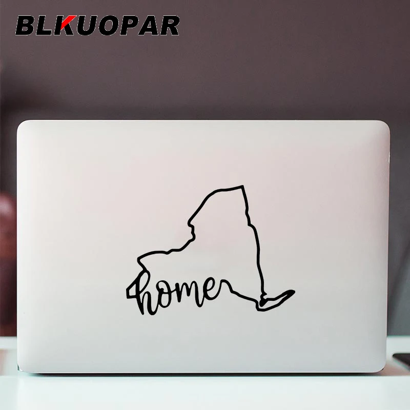 

BLKUOPAR California Florida New York and Texas Home Map Car Stickers Fashion Silhouette Decal Refrigerator Trunk RV Car Lable