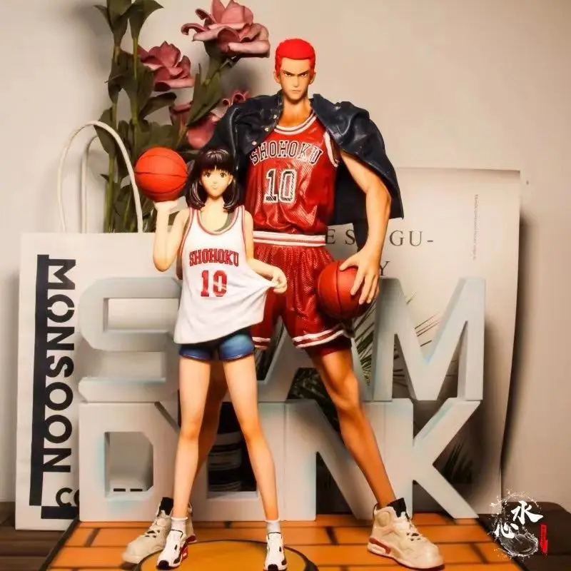 

Anime Figure Slam Dunk Sakuragi Hanamichi Akagi Takenori Kaede Rukawa Statue Action Figures Model Decoration Boys Gift Kids Toys