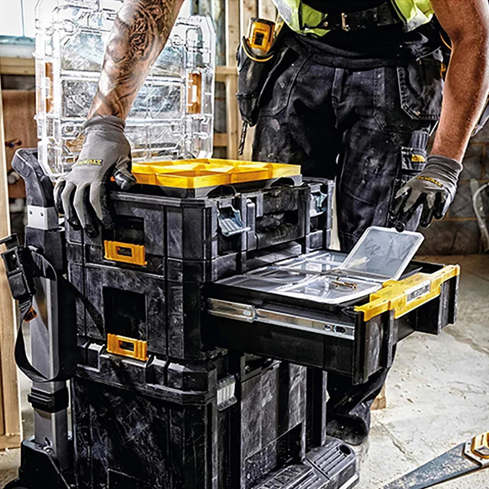 Dewalt DWST-70705 DWST-70706 TSTAK 2.0 Tool Box with Single or Double  Drawers Freely Stack Combine Compatible with TSTAK1.0 - AliExpress