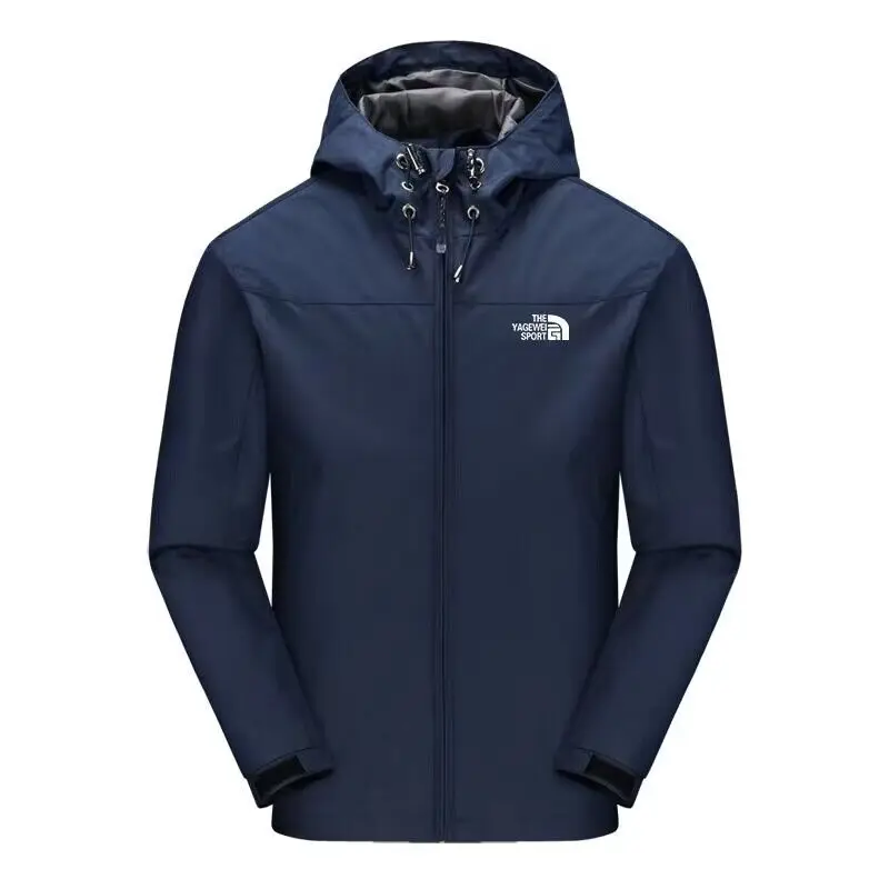 Spring and Autumn New Outdoor Couple Sports and Leisure Coat Men's and Women's Large Hooded Mountaineering Clothes
