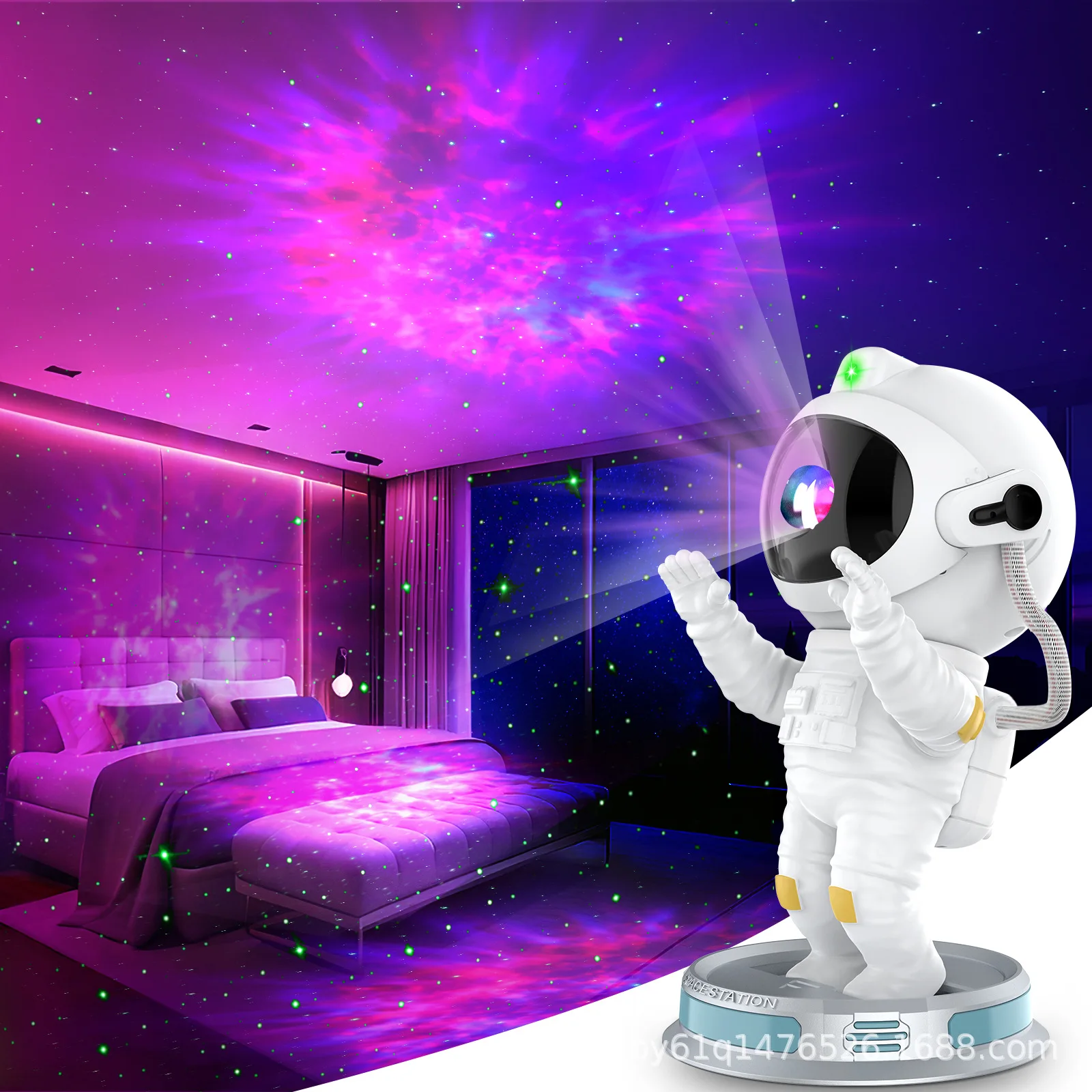 Description Picture 2 of itemStar Projector Galaxy Night Light Astronaut Space Projector Starry Nebula Ceiling LED Lamp Atmosphere Lamp for Bedroom Decor New
