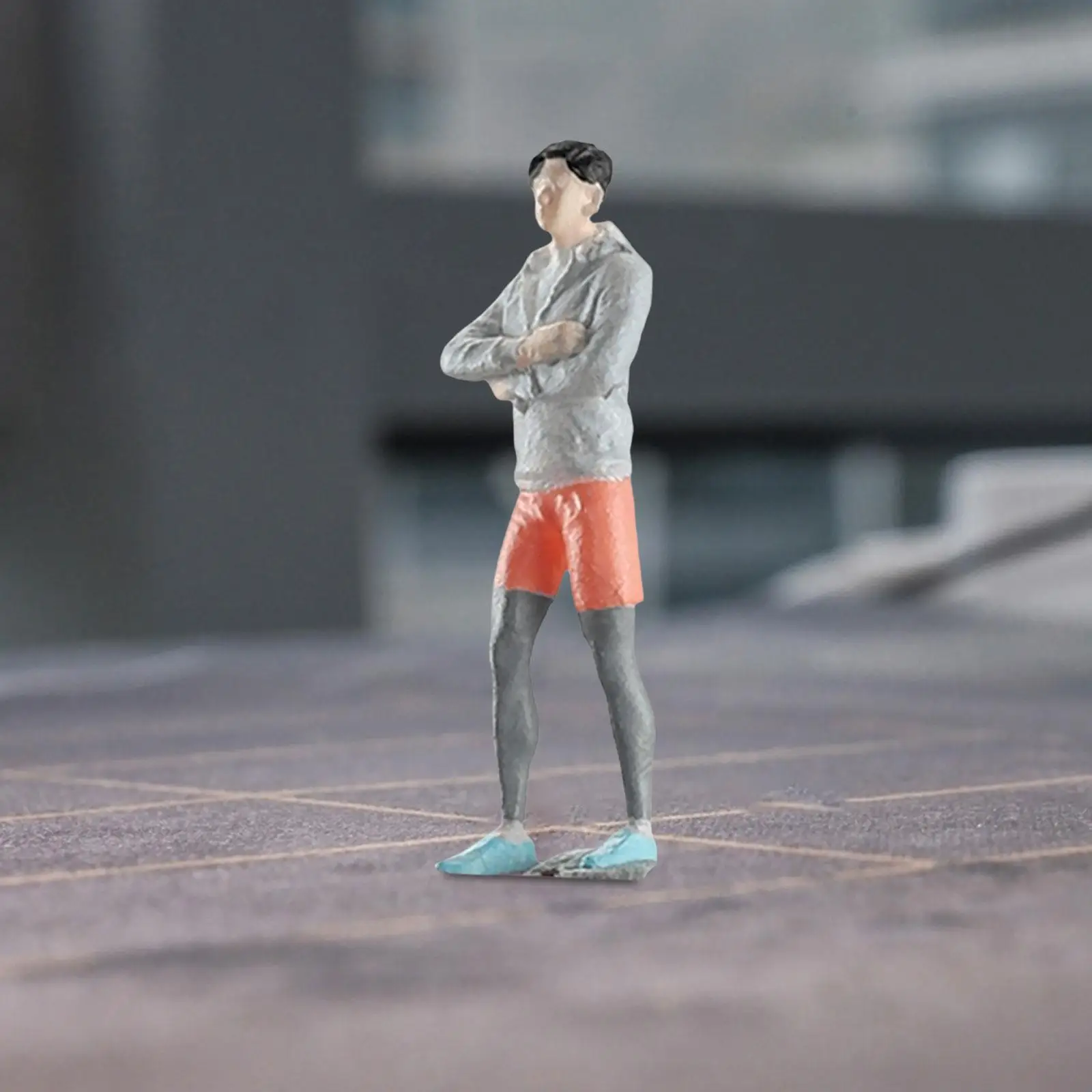 

Фигурки людей, расписанные вручную, миниатюрный пейзаж, модель поезда