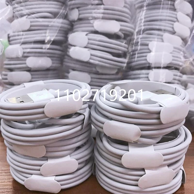 USB 충전 케이블 충전기, USB C타입 데이터 케이블, i7 8 6 6S 14 Plus X XR XS Max 11 12 13 Pro Max 5 5S SE, 1M 3FT, 5000 개/로트
