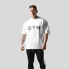 M-3XL Gym T-shirt Men Cotton Sports Short Sleeve Running T Shirt Fitness Loose Workout Tees Tops Summer Bodybuilding Clothing 3