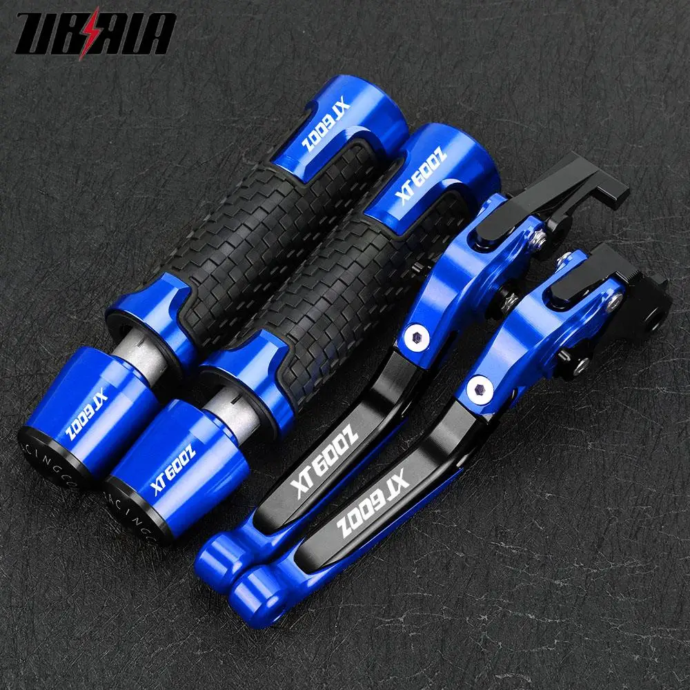 

Motorcycle Brake Clutch Levers Handlebar Handle Grips Ends Slider Accessories For YAMAHA XT600 Z XT600Z TENERE 1984 1985 1986