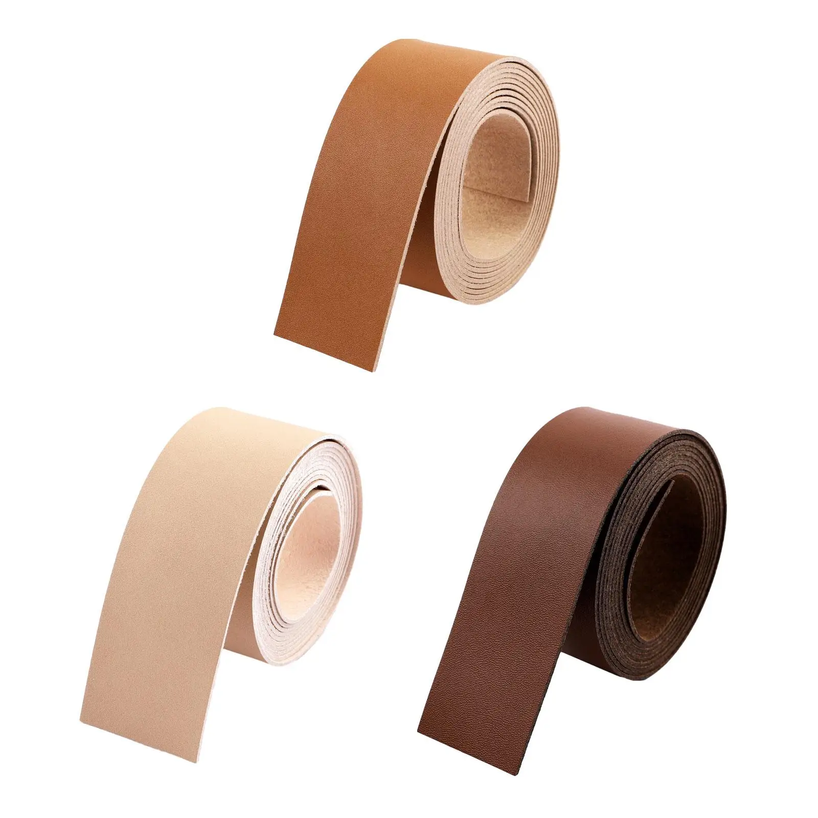 

Leather Strap Strips Supplies Decoration DIY 2 Meters Leathercraft Belt for Garment Jewelry Bag Handle Keychains Watch Straps