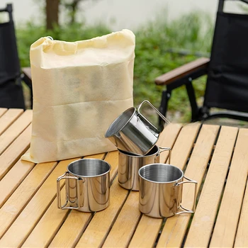 Foldable Stainless Steel Camping Cup 1
