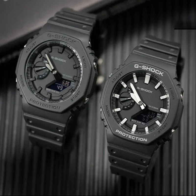 G-SHOCK GA 2100 orologi per uomo serie quarzo moda Casual multifunzione antiurto quadrante LED doppio Display orologio sportivo all'aperto