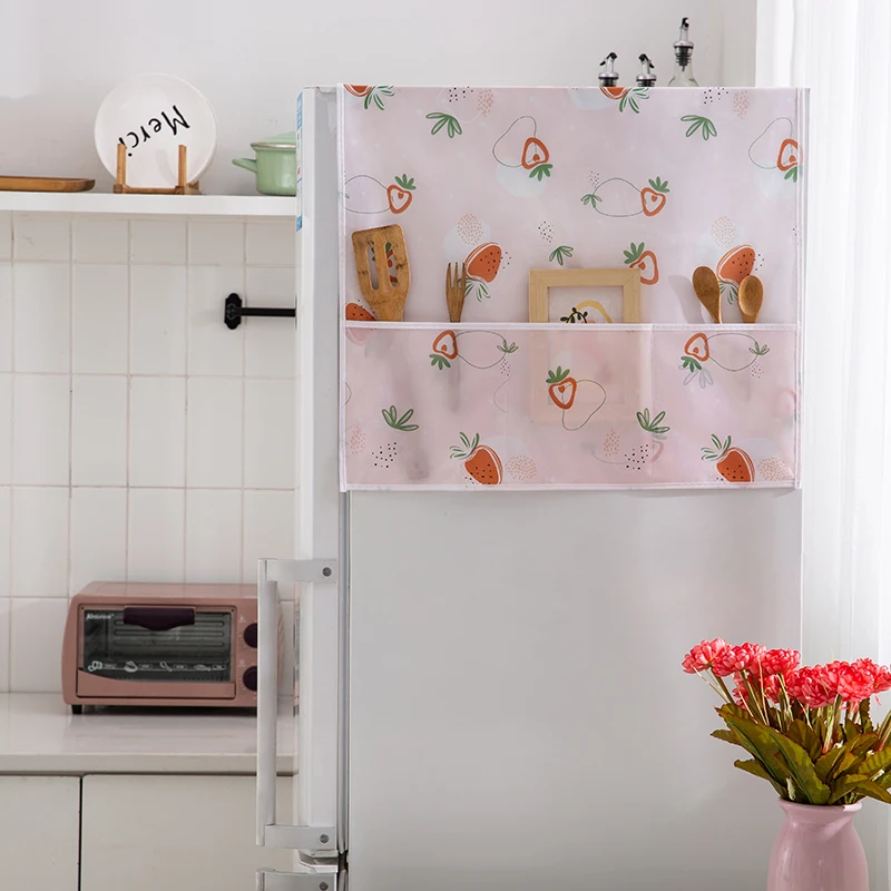 Description Picture 4 of itemRefrigerator Dust Cover PEVA Waterproof Print Foldable Storages Side Environmentally Friendly Househlod Smooth Washing Machine