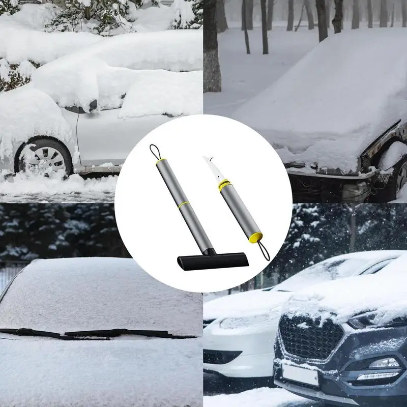 Ice Scraper Car Ice Scraper Windshield Breaker Quick Clean Glass Brush Snow Shovel Car Window Glass Cleaning Wiper