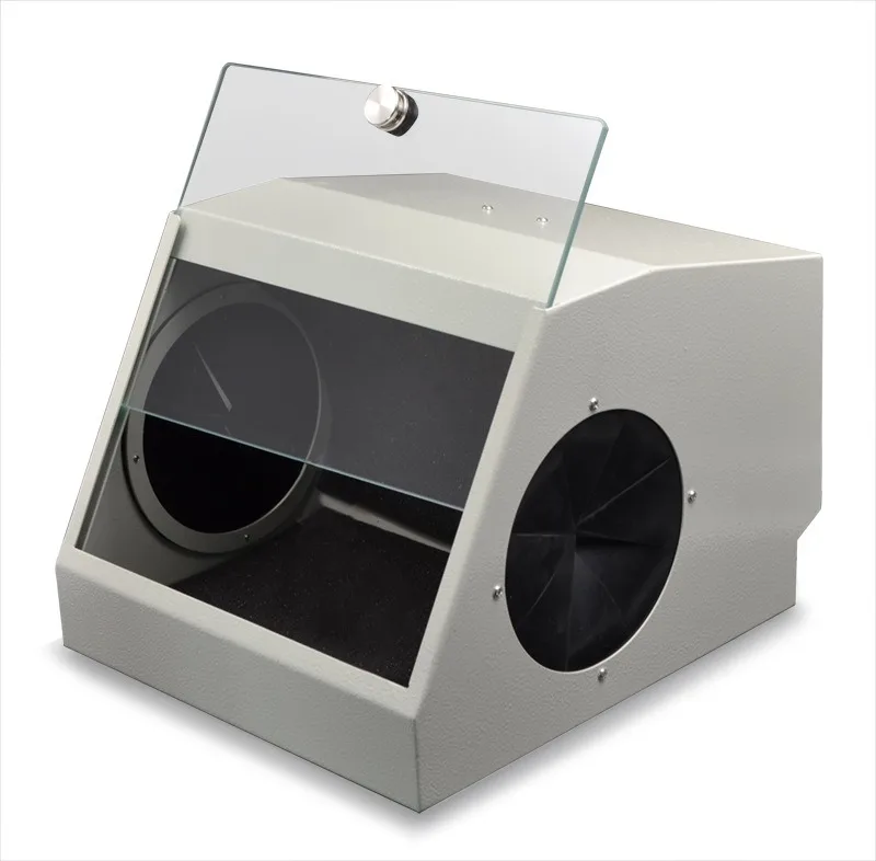 

Sandblaster Dust Collector Lapping Protector With LED Light 5500K Double Filter Dust-proof Case Grinding Polishing Box