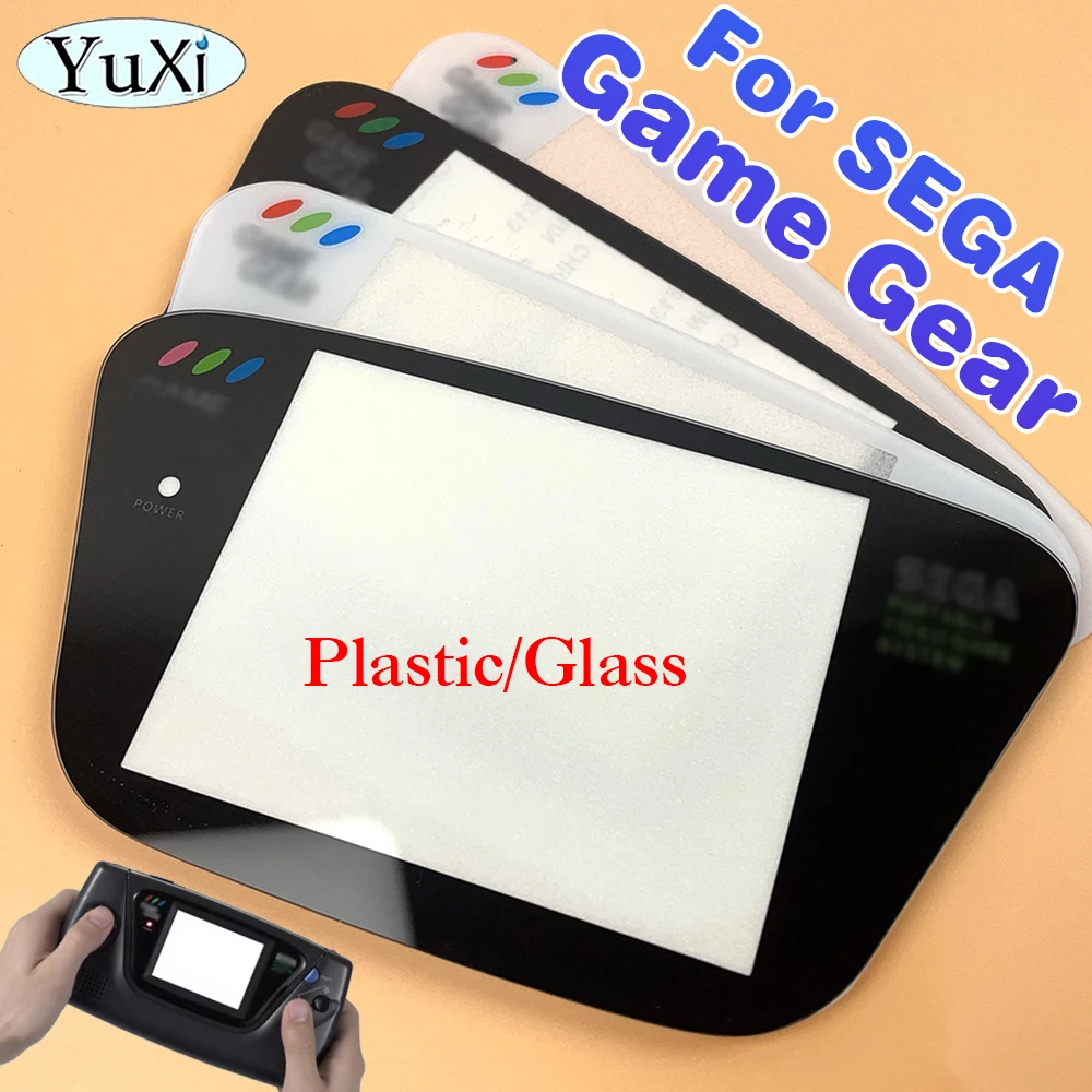 1Pc LCD Screen Lens SEGA Game Gear Plastic Glass Screen Protector Cover Panel SEGA GG Game Console Replacement Part lcd screen replacement handheld game console screen protector