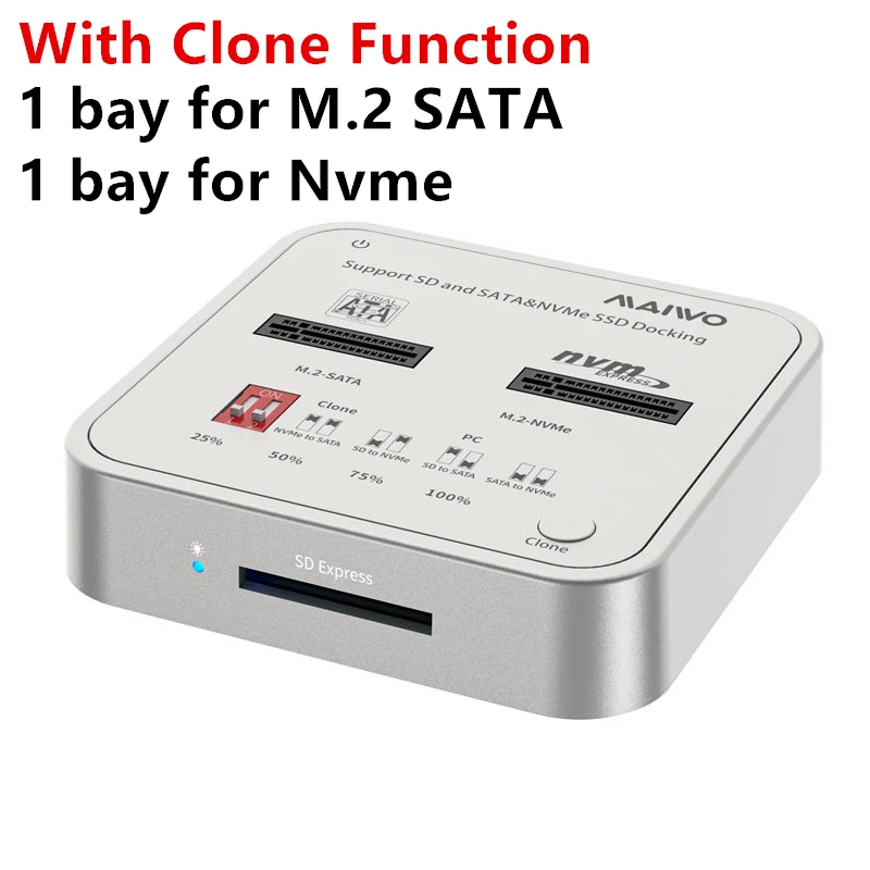 hard disk box usb SSD Case m2 ssd external case ssd m2 NVME/NGFF case SSD enclosure type C SSD Hdd docking station USB C clone function external hard drive enclosure 2.5 HDD Box Enclosures