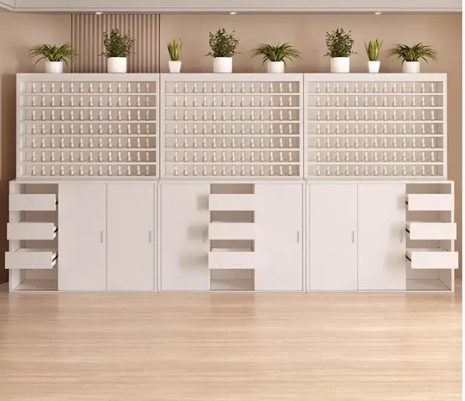 Nail polish display shelf Nail polish display shelf cabinet glue locker