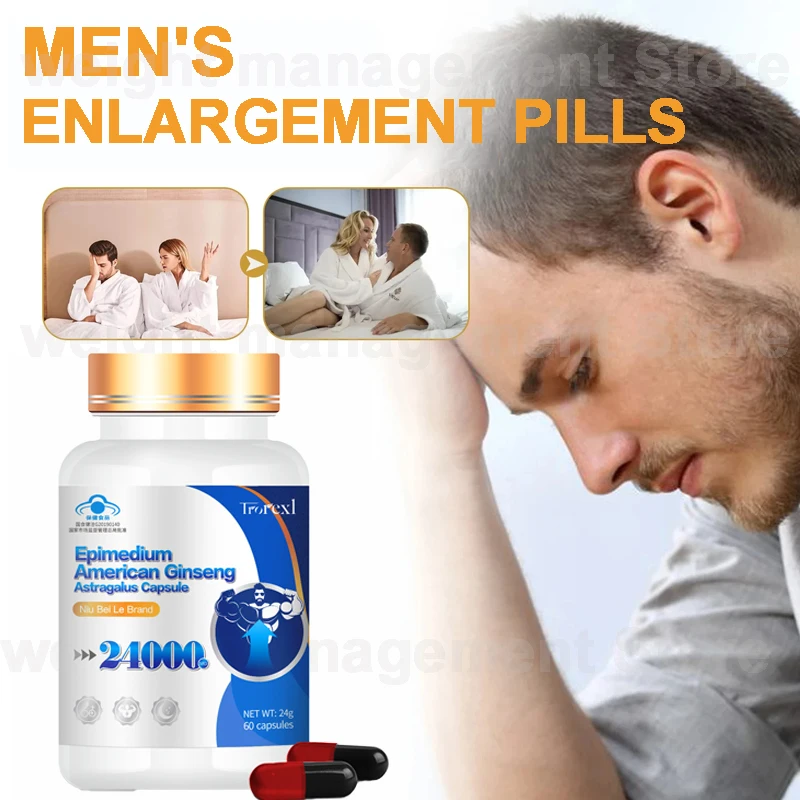 

Man Enhance Medicine Male Enlargement Pills Fast Erection for Men Increase Size&stamina Natural Epimedium Capsules Tonify Kidney