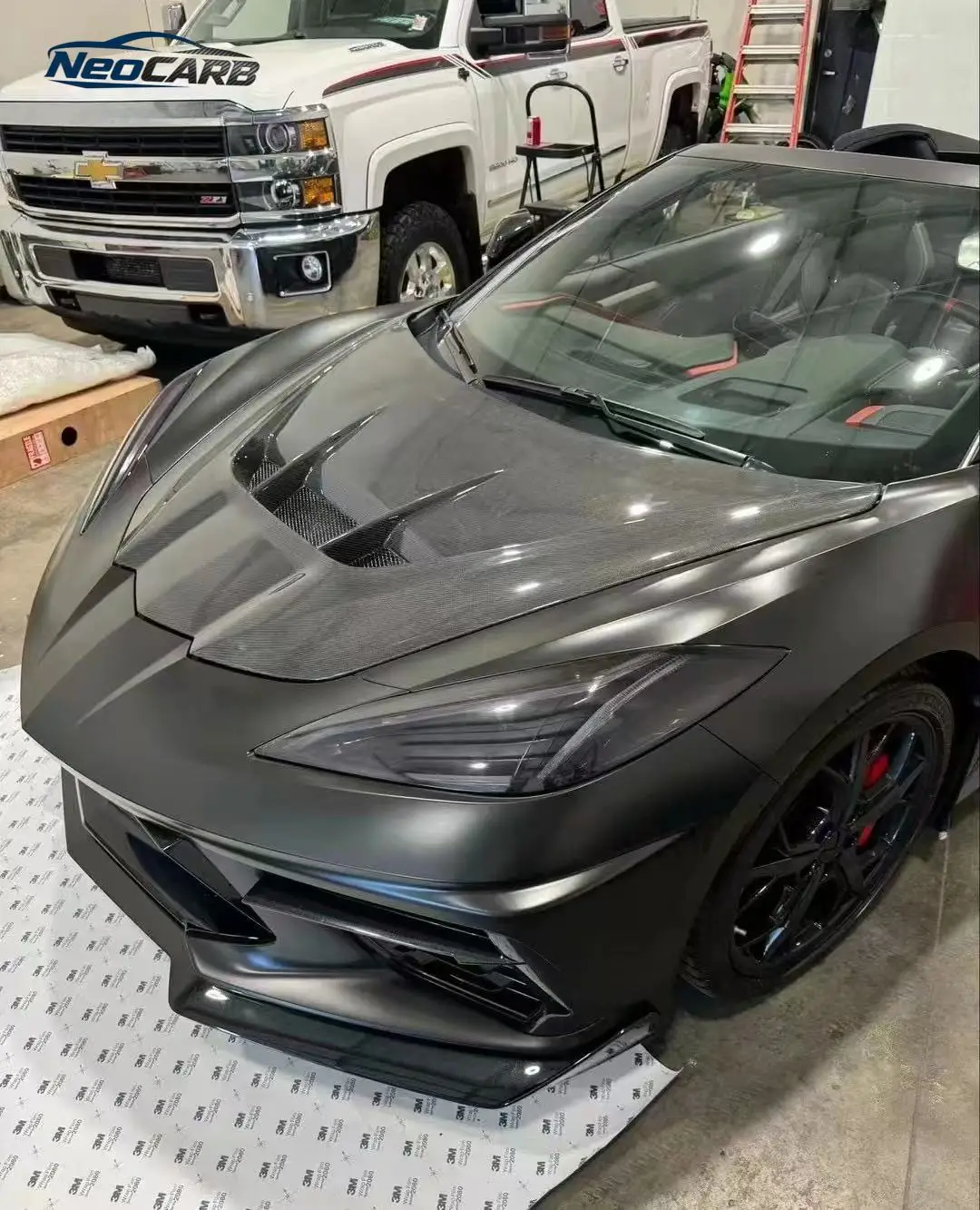 ZR1 스타일 카본 파이버 프론트 보닛 엔진 후드 쉐보레 코르벳 C8 Z06 2020-2025용, 100% 테스트 완료