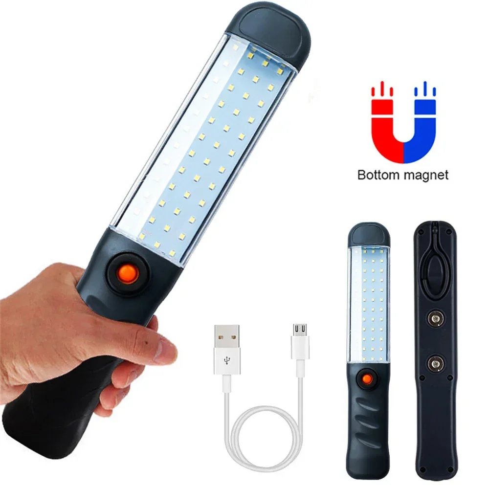 Description Picture 2 of itemPowerful Work Light LED Portable Camping Lantern USB Rechargeable Work Lamp With Magnet Hook Waterproof Repair Camping Lights