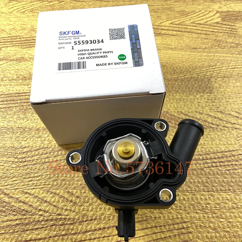 Engine Coolant Thermostat Fits For Chevrolet Cruze Sonic Trax Cruze Limited Buick Encore 1.4L 2011- OEM# 55593034 55565336