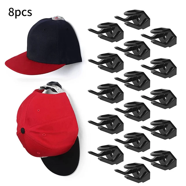 2pcs casquette de baseball crochet de chapeau adhésif pour mur