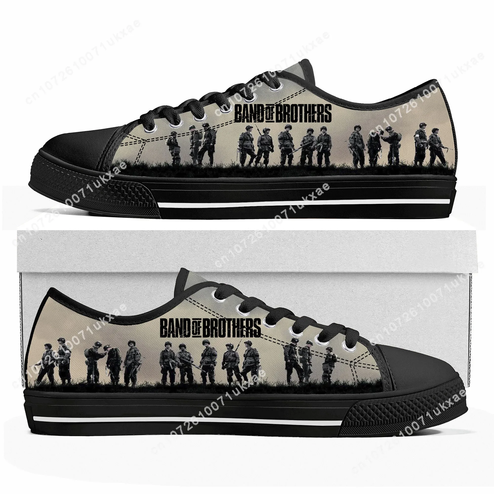 Band of Brothers Low Top Sneakers Mens Womens Teenager Canvas High Quality Sneaker Casual Custom Made Shoes Customize DIY Shoe