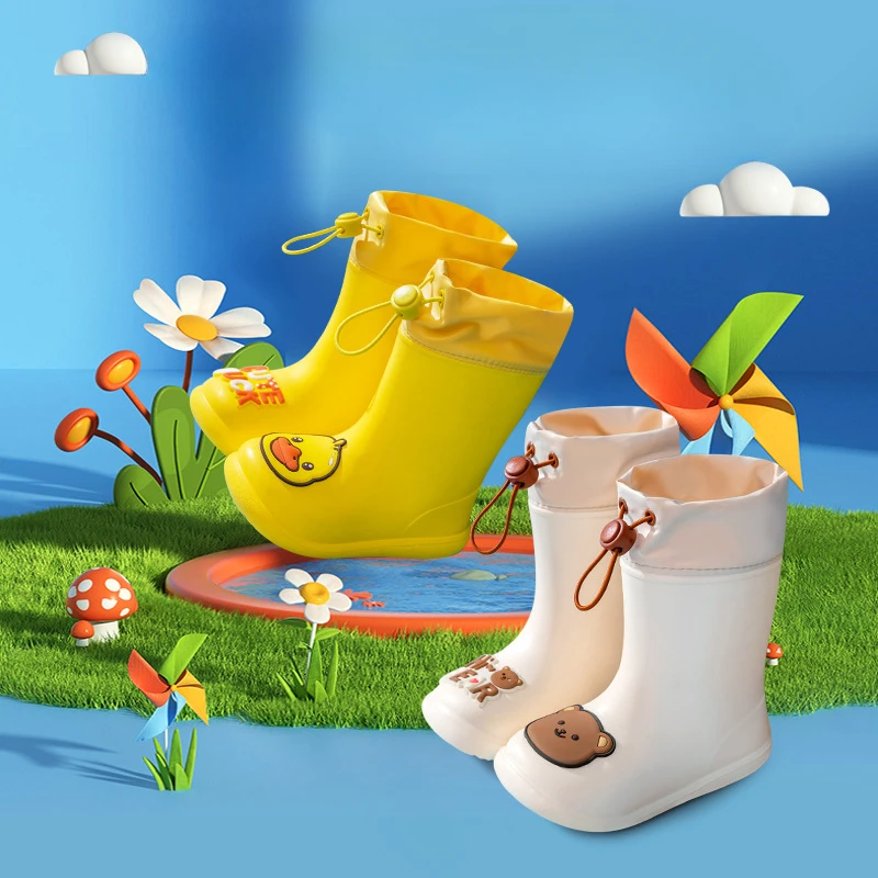 Baby Boots Baby Shoes 1pcs Children's Rain Shoes Dinosaur Rain Boots