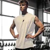 Summer Fitness Sports Tank Top Men's Breathable Loose Fit Training Sleeveless T-shirt Quick Drying vest male Fitness Clothing 2