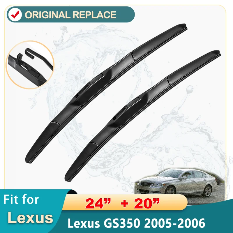 CarWiperForLexusCT200hES350GS350GS450HFrontWiperBladesSoftRubberWindscreenWipers