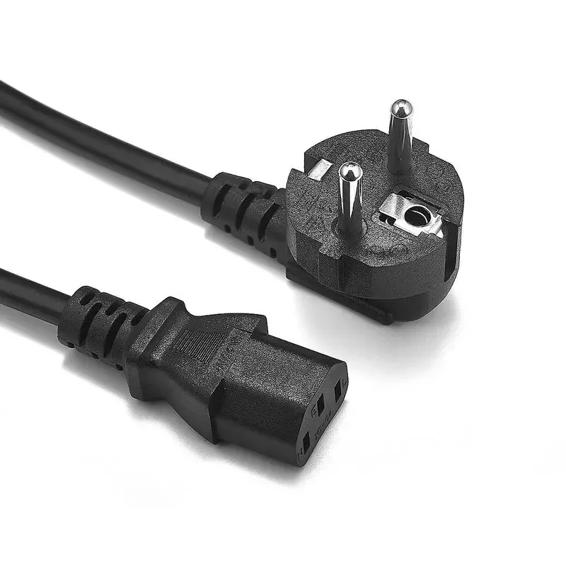 Universal 1.2M AC Power Cable Cord with 3-Prong Plug for Electronics and Appliances