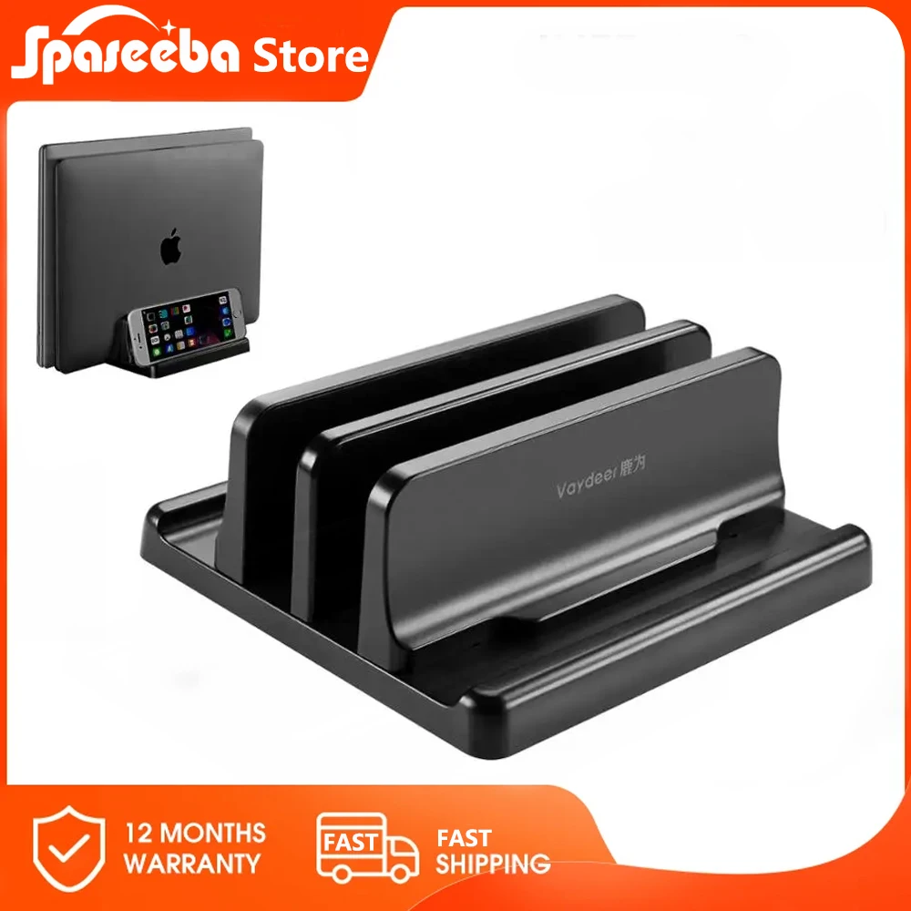 Tablet Stand Tablet Holder Mobile Phone Holder Ipad Laptop Holder Vertical Laptop Stand Plastic Portable Macbook/Tablet/Phone Holder Adjustable Desktop Notebook Dock Space Save Accessory