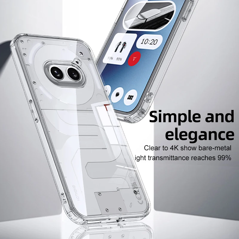 Matte Frosted & Transparent Ice Crystal Shockproof Rugged Protective Armor Case